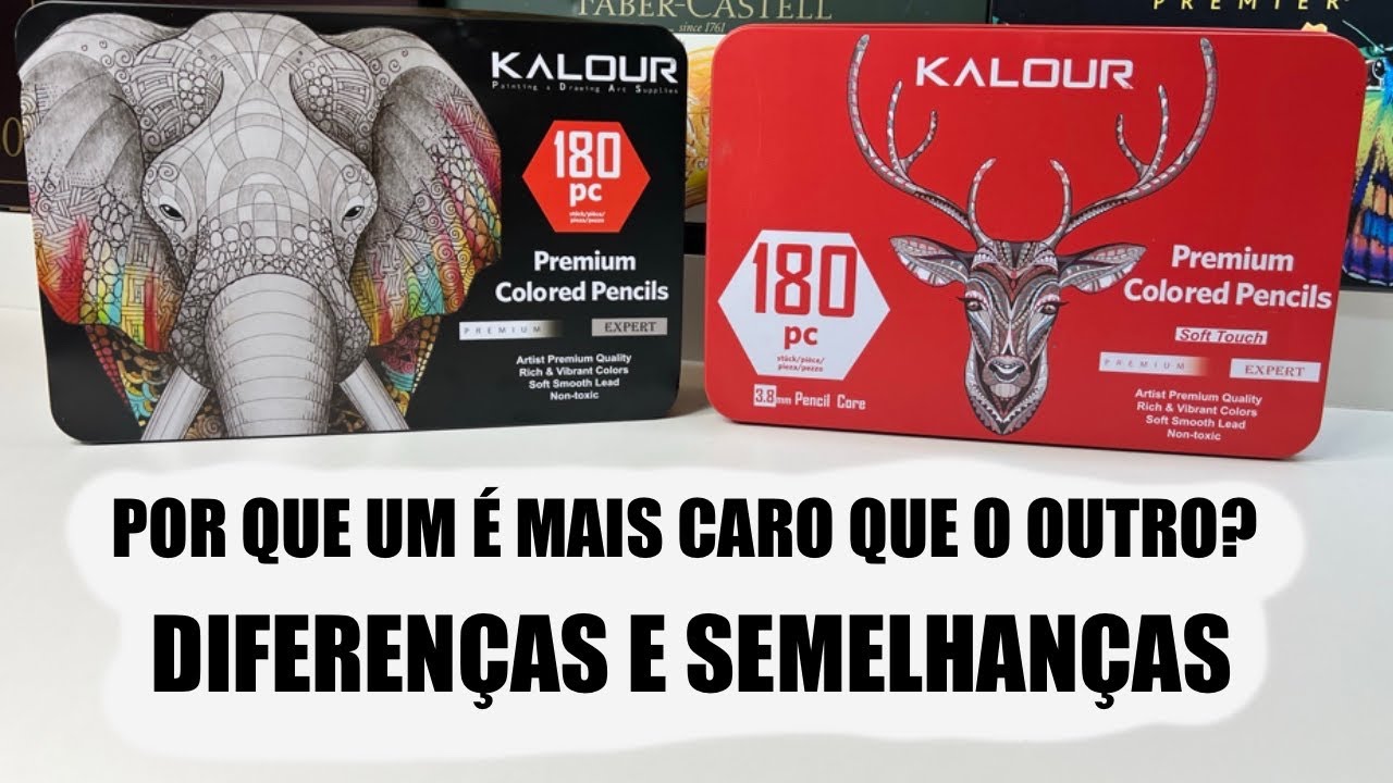 POR QUE ESSES LÁPIS TEM PREÇOS DIFERENTES? SE SÃO OS MESMOS | KALOUR DA LATA VERMELHA E LATA PRETA