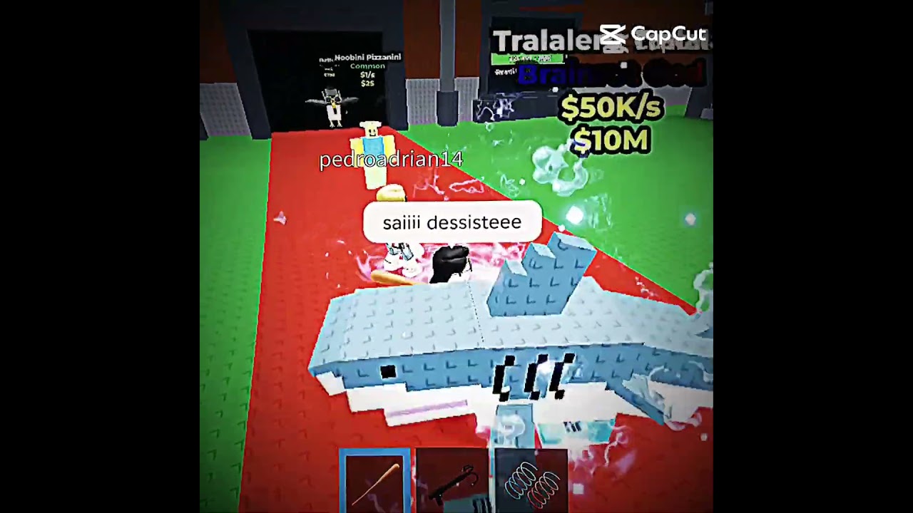 consegui o tralalero tralala no roube um brainrot só que roubaram ele:(