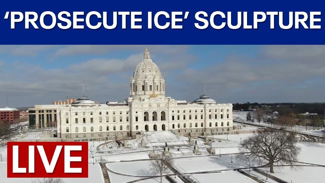 LIVE | ‘Prosecute ICE’ sculpture unveiled at Minnesota State Capitol