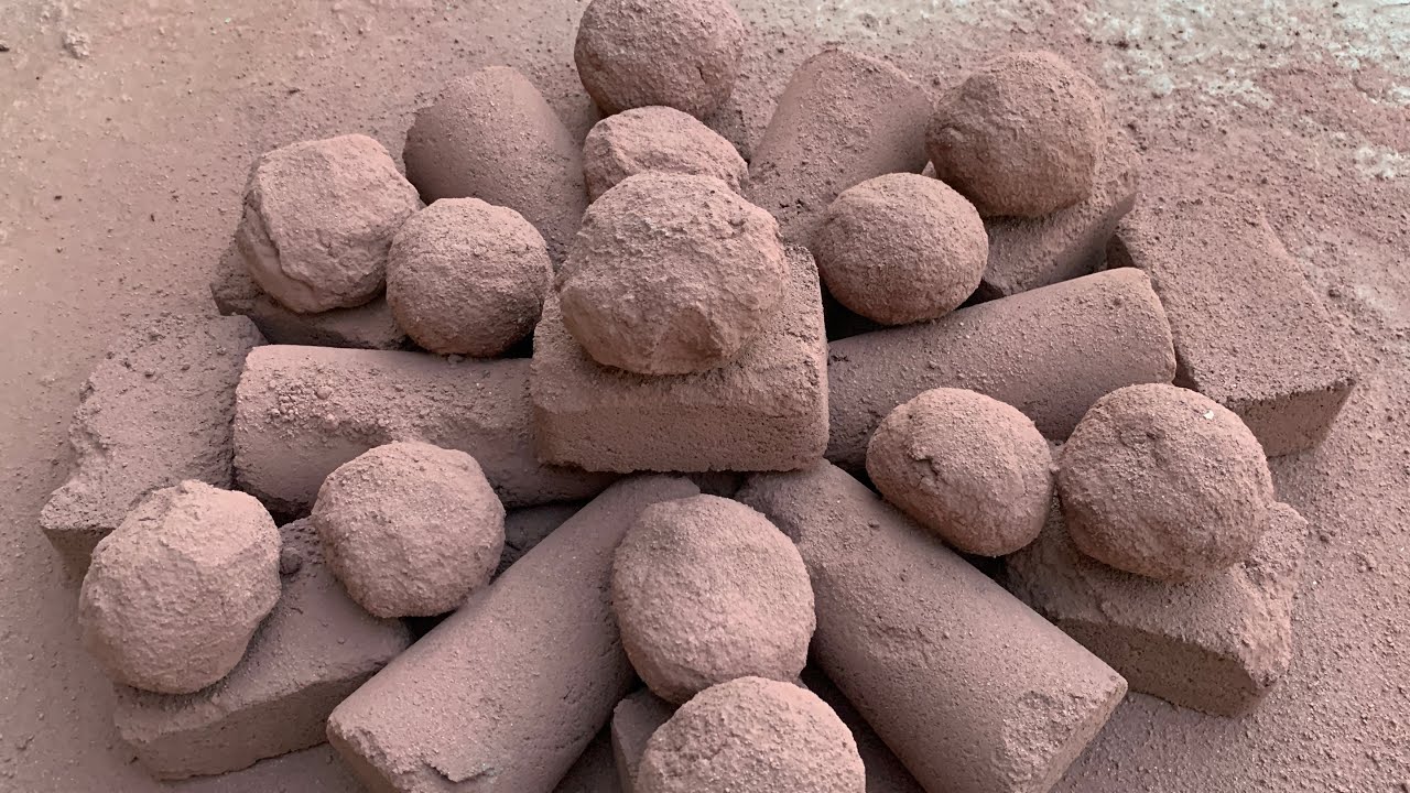 ASMR🎊Crispy crunchy red sand creamy texture dry floor crumbling new setup watch till end🎈❤️