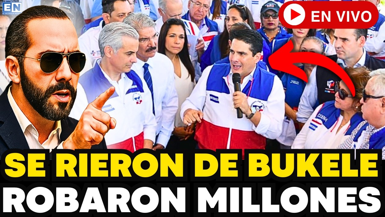 🇸🇻 Bukele Ordena Captura de Corruptos de ARENA Robaron Millones de Dolares