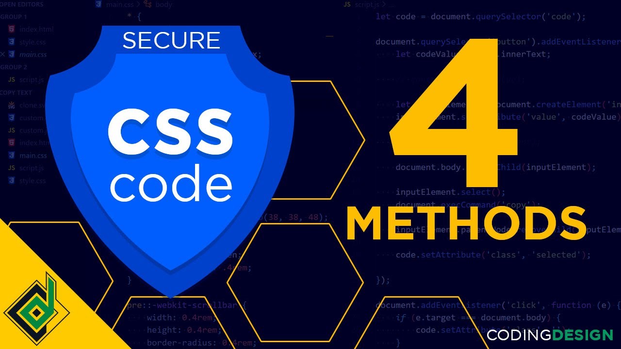 Скрыть CSS и защитить код JavaScript