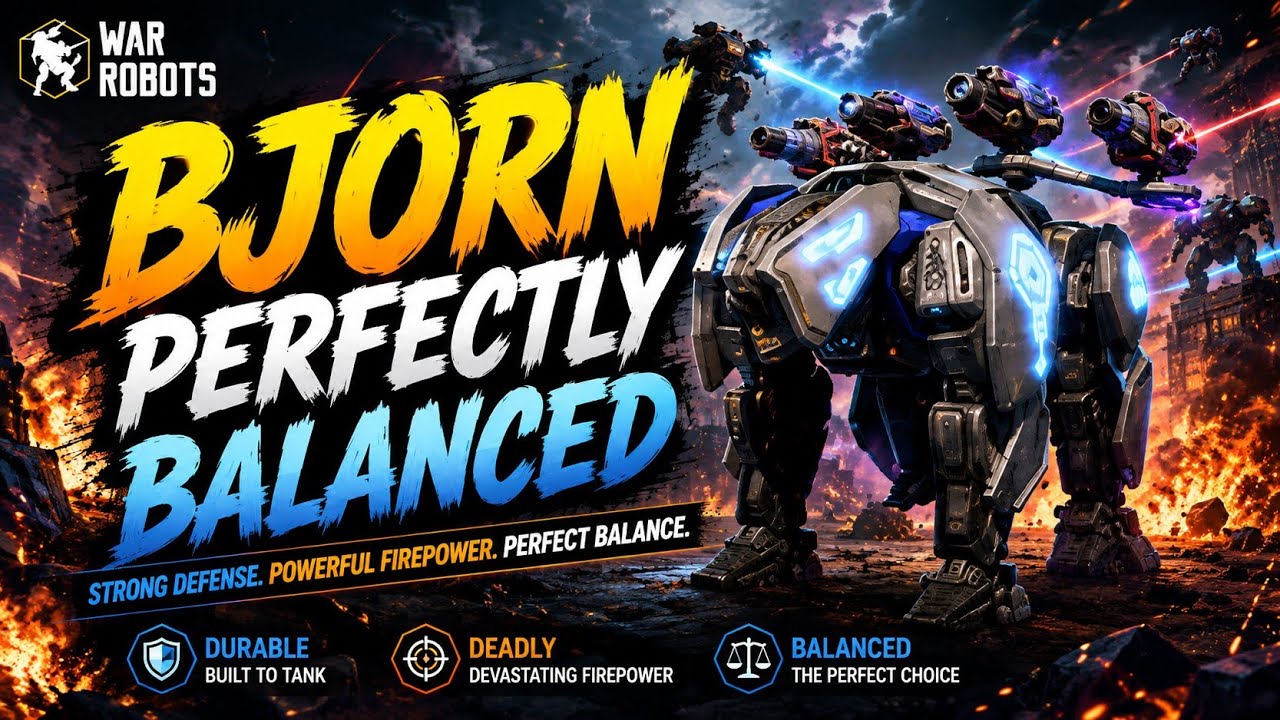 War Robots - Bjorn Inferno Pyro Build 🔥 Perfectly Balanced Titan