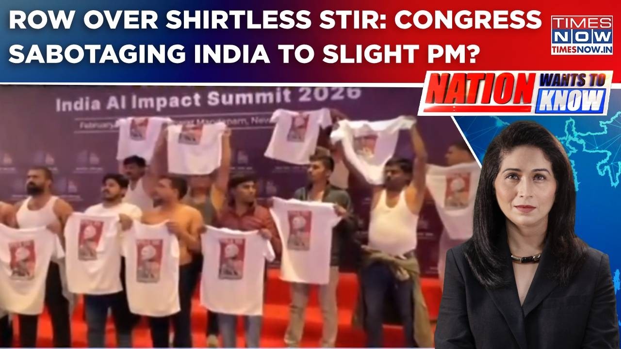 Shirtless Stir At AI Summit, BJP Blames 'Gaddar' Rahul; Congress Sabotaging India To Slight PM?