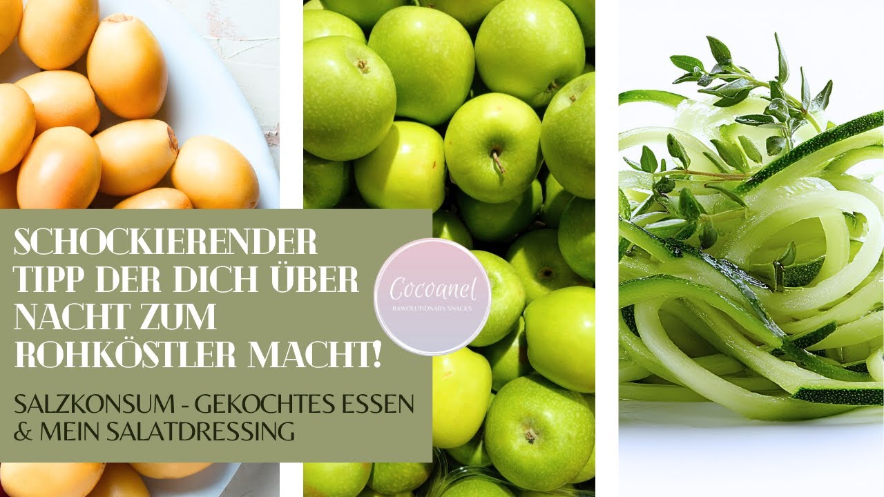 SCHOCKIERENDER TIPP DER DICH ÜBER NACHT ZUM ROHKÖSTLER MACHT! SALZ - GEKOCHTES 