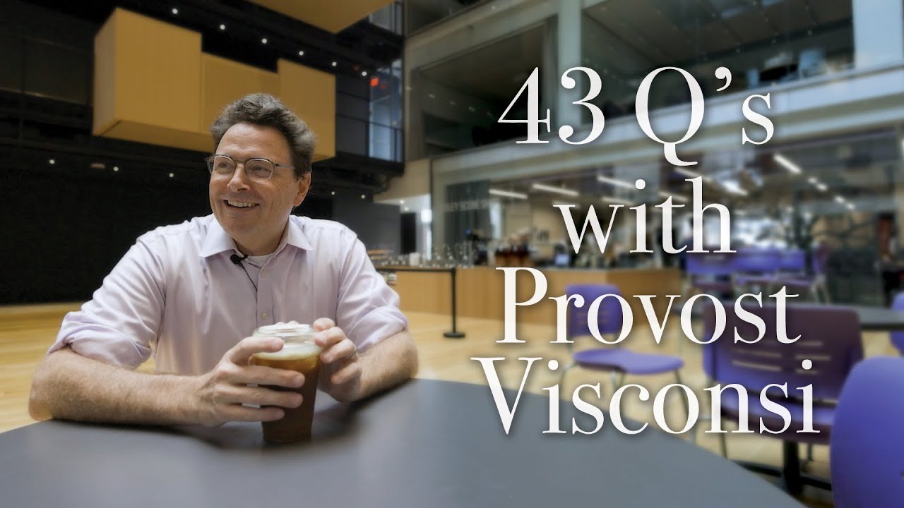 Provost Elliott Visconsi '95 Answers 43 Questions