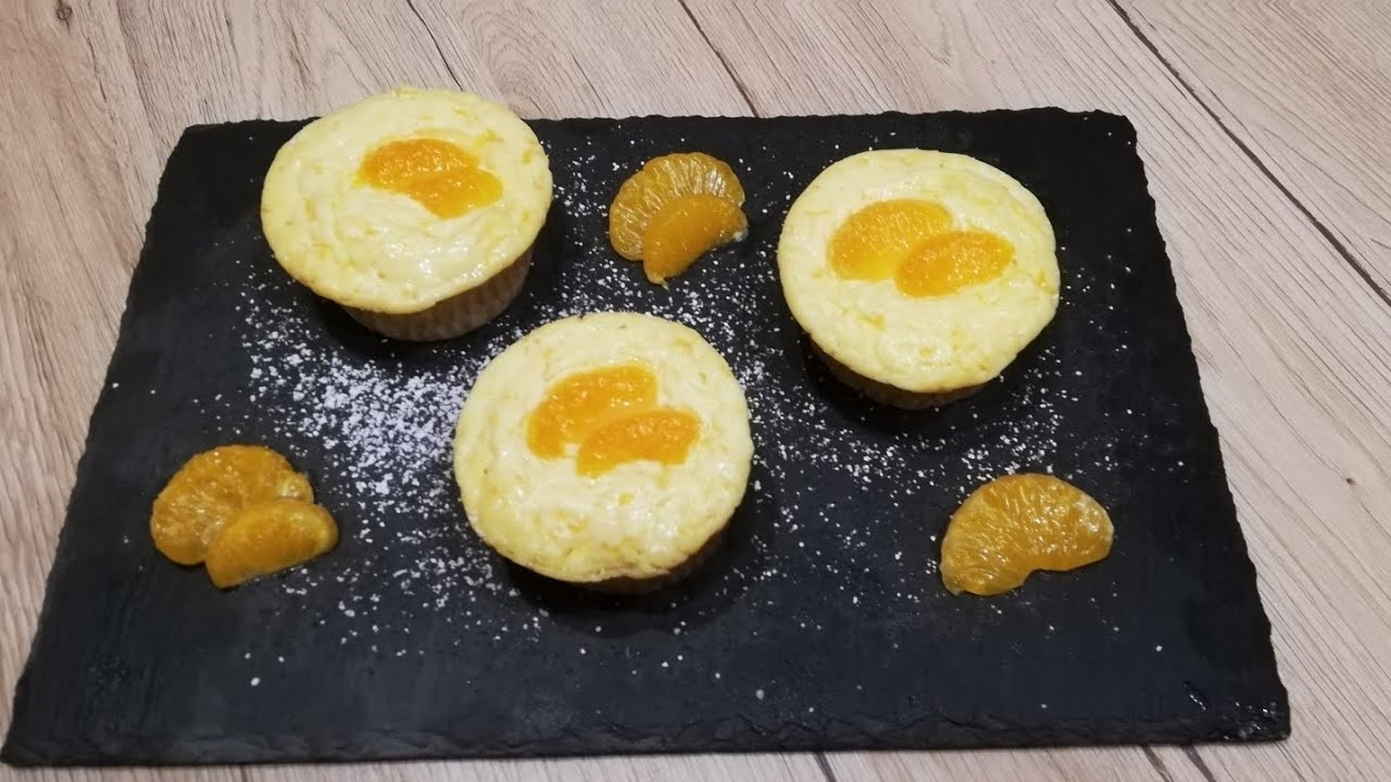 Mandarine Käsekuchen Muffins Gekühlt ein Genuss