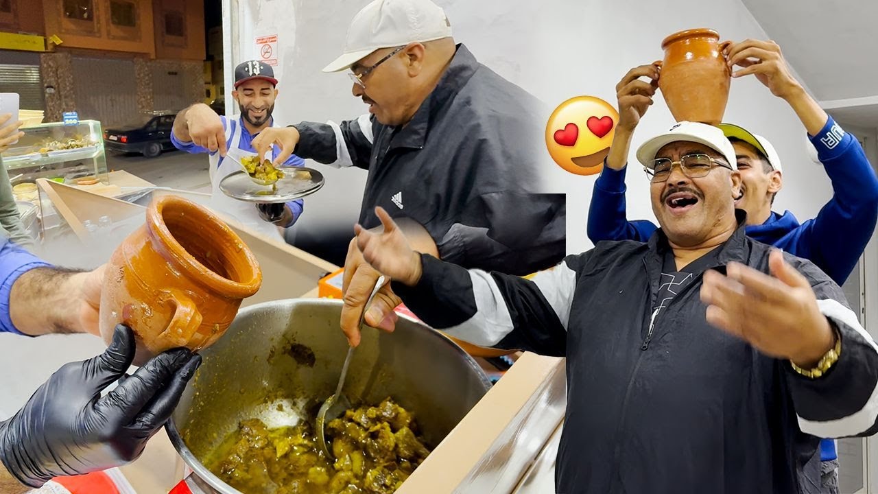 🔥🍖 نيبا صاوب طنجية مراكشية فالصحراء… ونخنوخ مطلعها  عليه بالضحك!