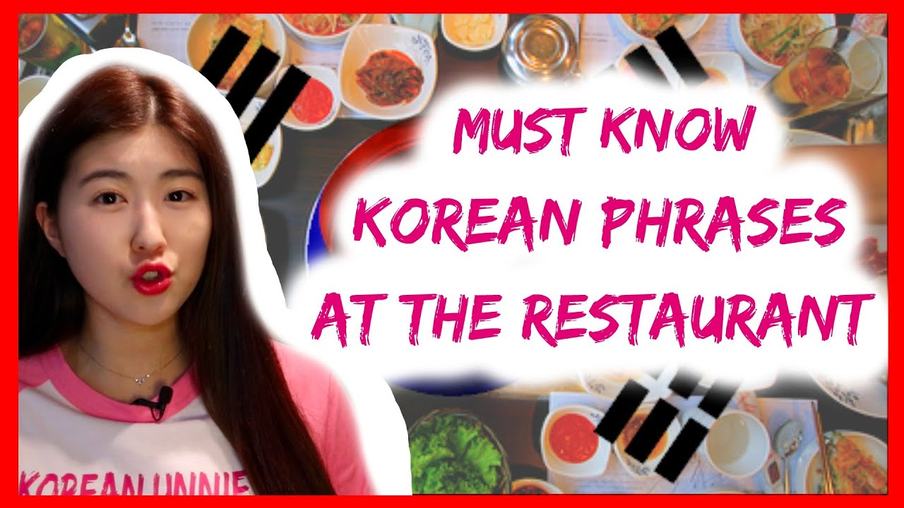 Korean Phrases You Must Know at the Restaurant (Order Like a Local!)
