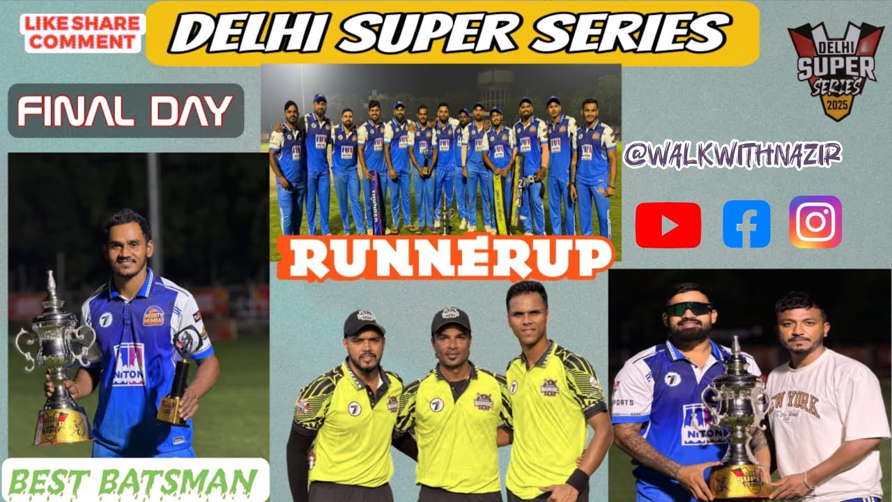 MIGHTY MUMBAI RUNNERUP || DELHI SUPER SERIES|| BEST BATSMAN PRASHANT G ❤️|KETAN M |PVAN K |BUNTY P|