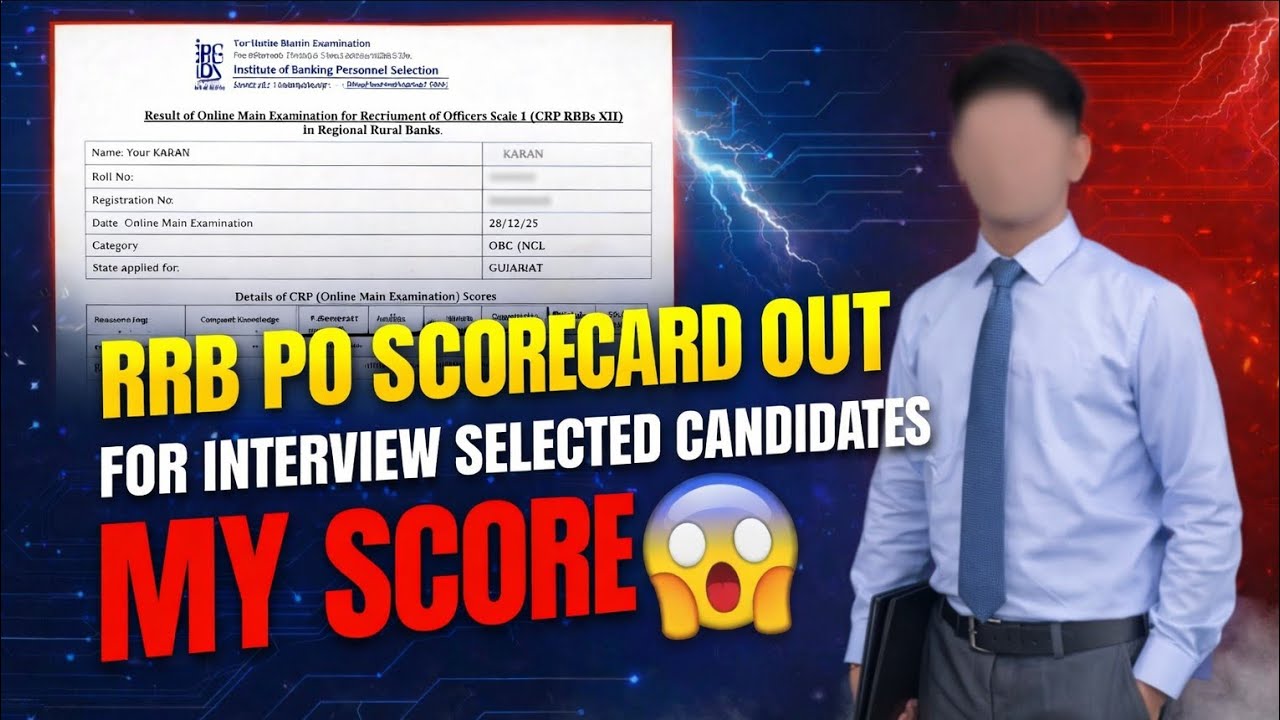 MY RRB PO Mains Scorecard. How many marks above the cutoff ?? #rrbpo2025#rrbpomains #rrbpo #shorts 