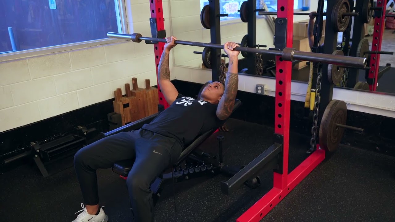 Press - 15 Incline - BB - Medium Grip