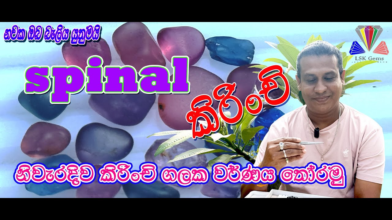 spinal කිරිංචි Let's correctly identify the color of a Kirinchi gemstone. කිරිංචි ගලක වර්ණය හඳුනාගමු