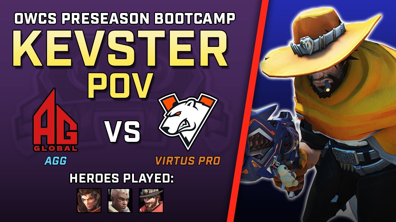 [ Kevster ] Wins his 1v1's | All Gamers Global vs Virtus Pro | OWCS Preseason Bootcamp