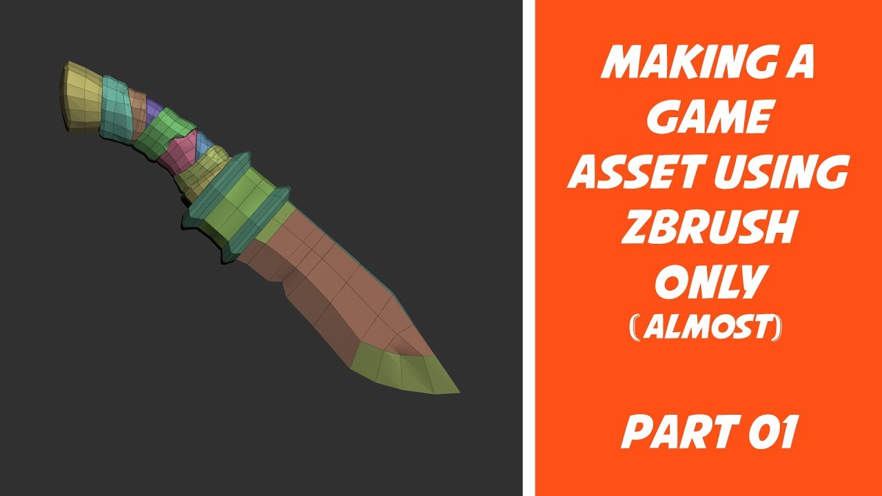 Making a Game Asset using Zbrush - Part 01
