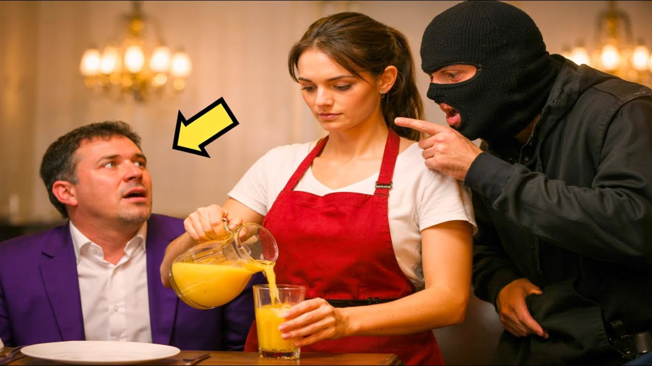 LE MILLIONNAIRE PANIQUE PENDANT LE BRAQUAGE… MAIS LA SERVEUSE AGIT AVEC UN CALME EFFRAYANT
