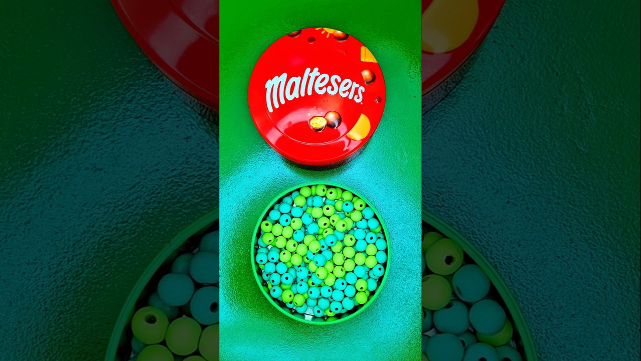Minutes Satisfying with Rainbow M&M'S Candy Unpacking From Glossy Containers ASMR Beads Surprise