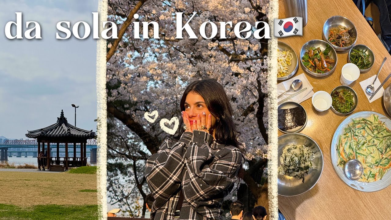 vado da SOLA in Korea 🇰🇷 la mia casa gigante, fioritura dei ciliegi e tanto cibo squisito  🌸🍜💜