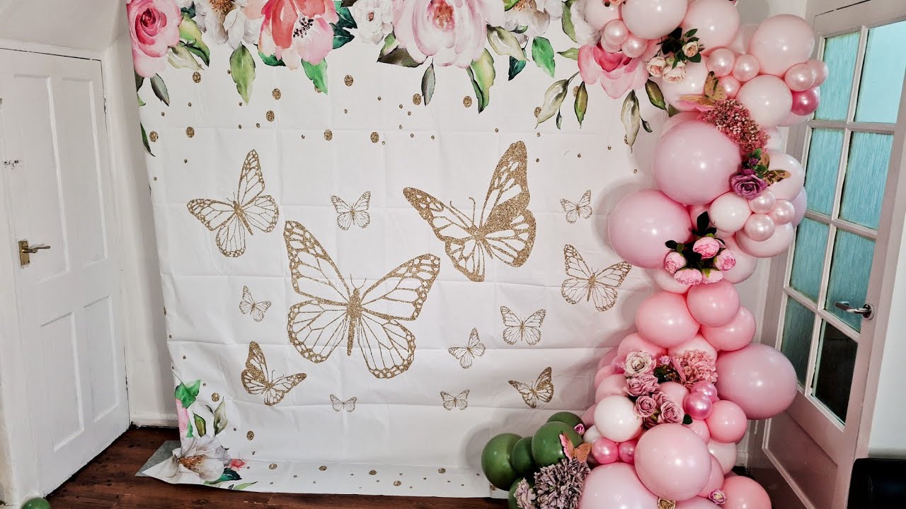 Diy || Balloon Garland  Backdrop || Review MocsickaParty Backdrop