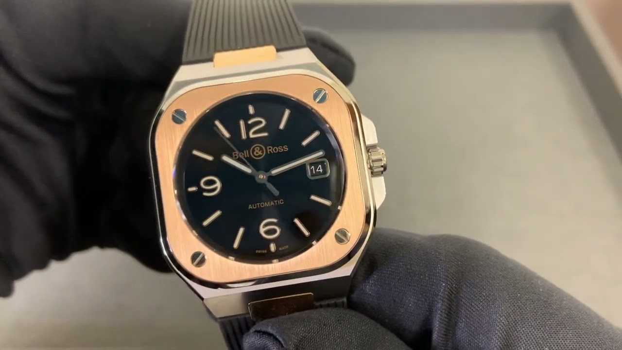 Bell & Ross BR 05 Черная сталь и золото