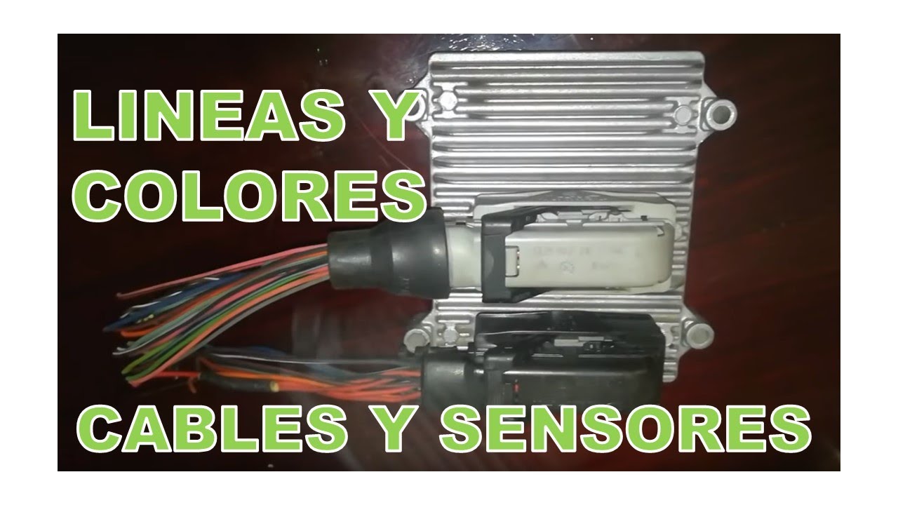 Computadora Chevrolet Chevy C2 y C3 Lineas y Colores de todos los sensores