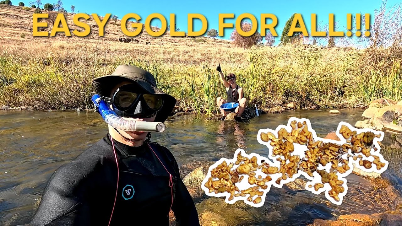 EASY GOLD anyone can find! Aussie gold prospecting in NSW | Adelong Creek | DIY