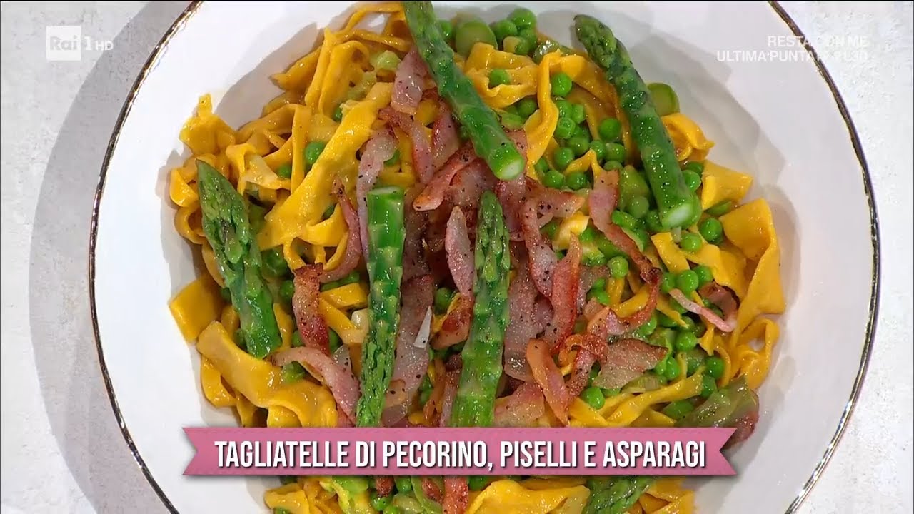 Tagliatelle di pecorino, piselli e asparagi - È sempre mezzogiorno - 03/04/2023