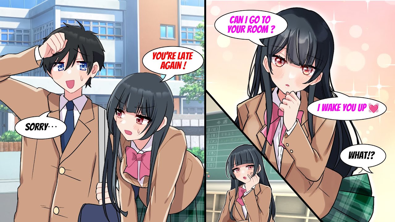 ［Manga dub］My childhood friend wants to come to my room to wake me up but...［RomCom］