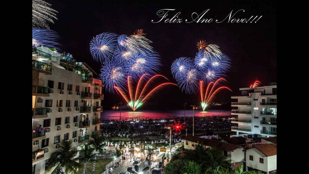 Queima de fogos na Praia do Forte - Cabo Frio, RJ - 2013