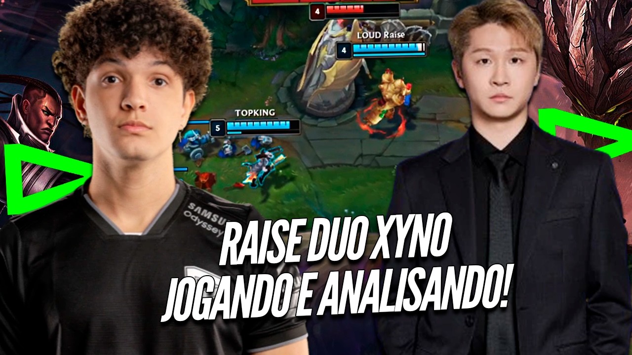 LOUD XYNO duo LOUD RAISE, ANALISANDO DENTRO do JOGO - TREINO CBLOL 2026