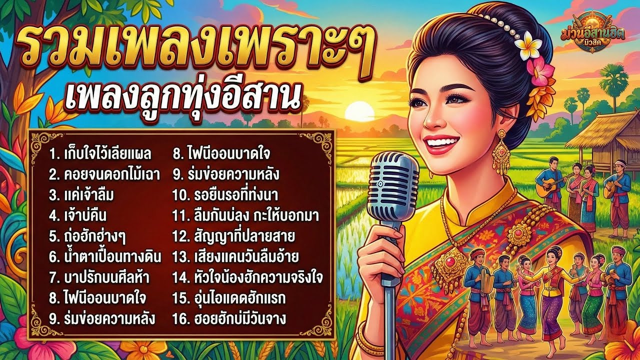 รวมเพลงลูกทุ่งอีสานม่วนๆ เพราะโดนใจ💔 ฟังยาวต่อเนื่อง ไม่มีโฆษณาคั่นบ่อย | ม่วนอีสานฮิต มิวสิค