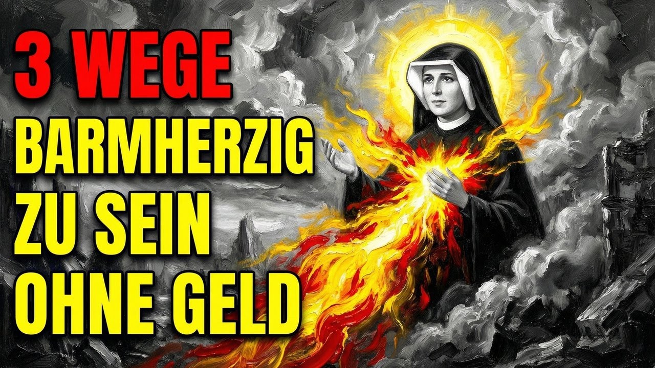 Du brauchst kein Geld, um barmherzig zu sein: Die 3 Wege, die Jesus der Hl. Faustina lehrte