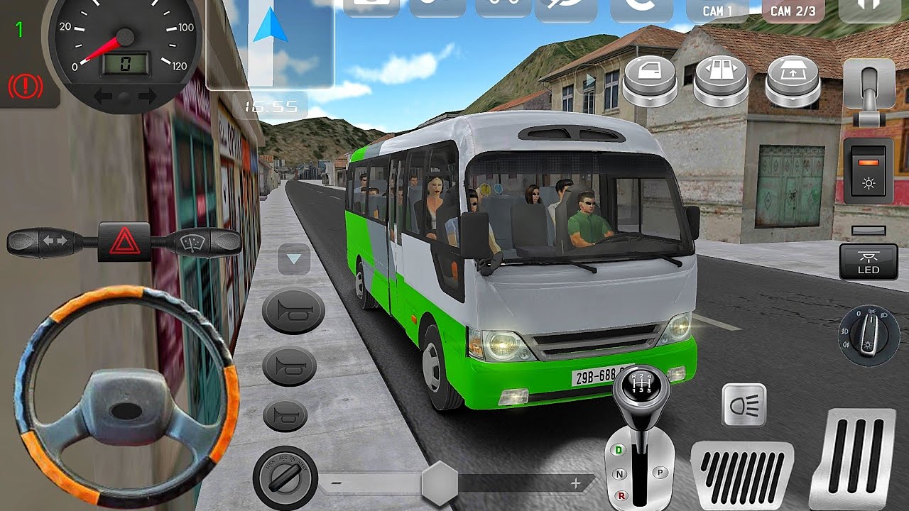 New Hyundai County Bus Transport Driver 3D! Minibus Simulator Vietnam - Bus Game Android Gameplay