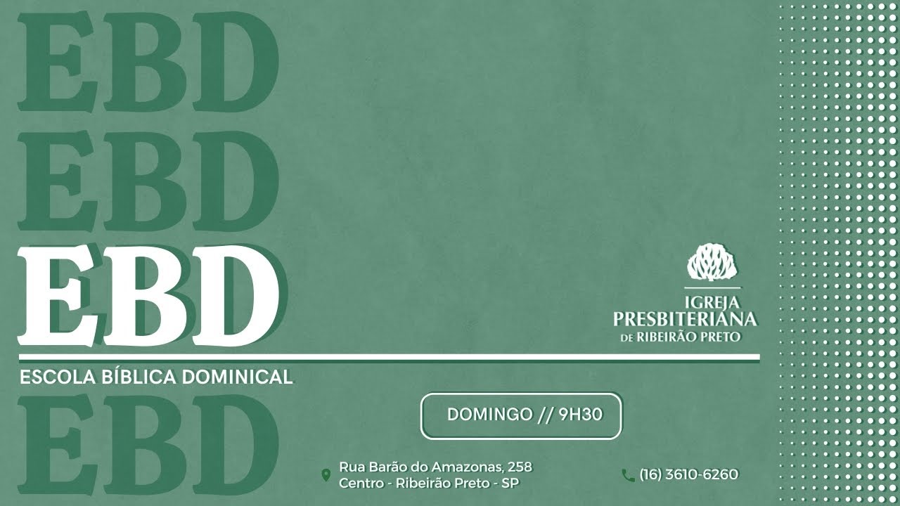 Escola Bíblica Dominical - 04/01/2026