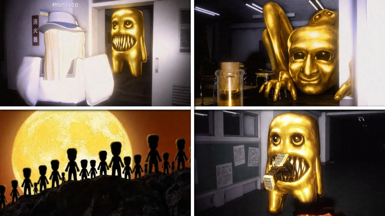GOLDEN UPDATE?!  What if i Become GOLDEN EVERYONE in AOONI Nightmare Roblox