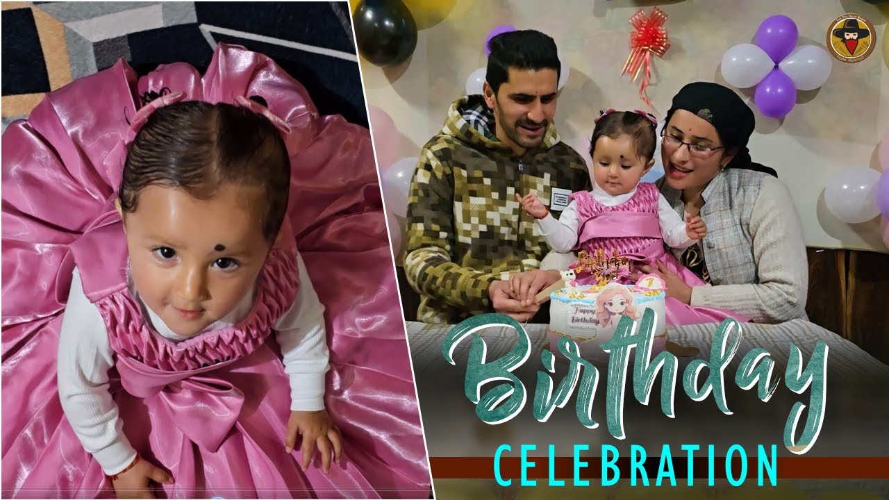 Aashvi Gangta's First Birthday Celebration | Himachali Pahari Girl | Natti Dance
