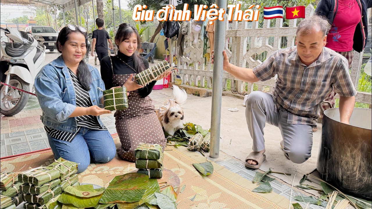 Dâu Thái Về quê ăn Tết với mẹ chồng Việt | Tuấn Jeab 