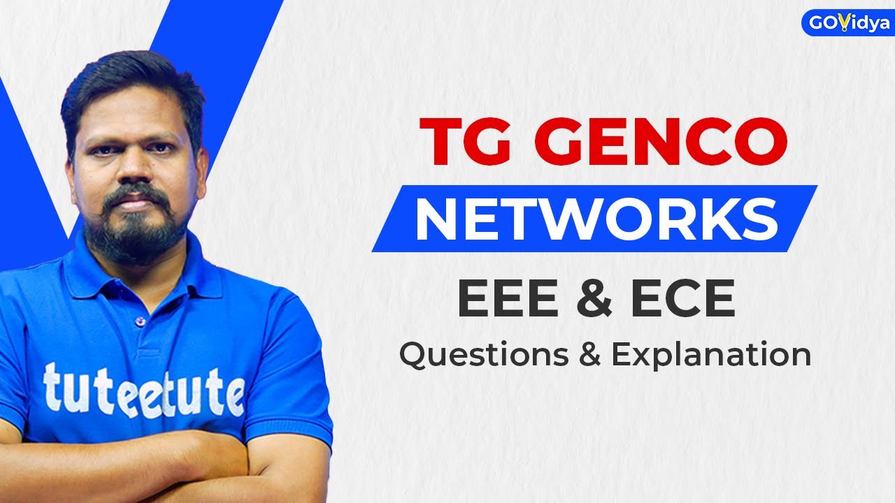 TG Genco | Networks EEE & ECE Questions & Explanation #genco #tsgenco