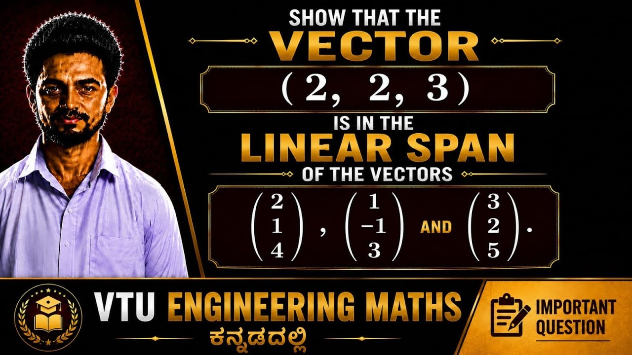 Linear Span of Vectors | Vector Space | Part 3