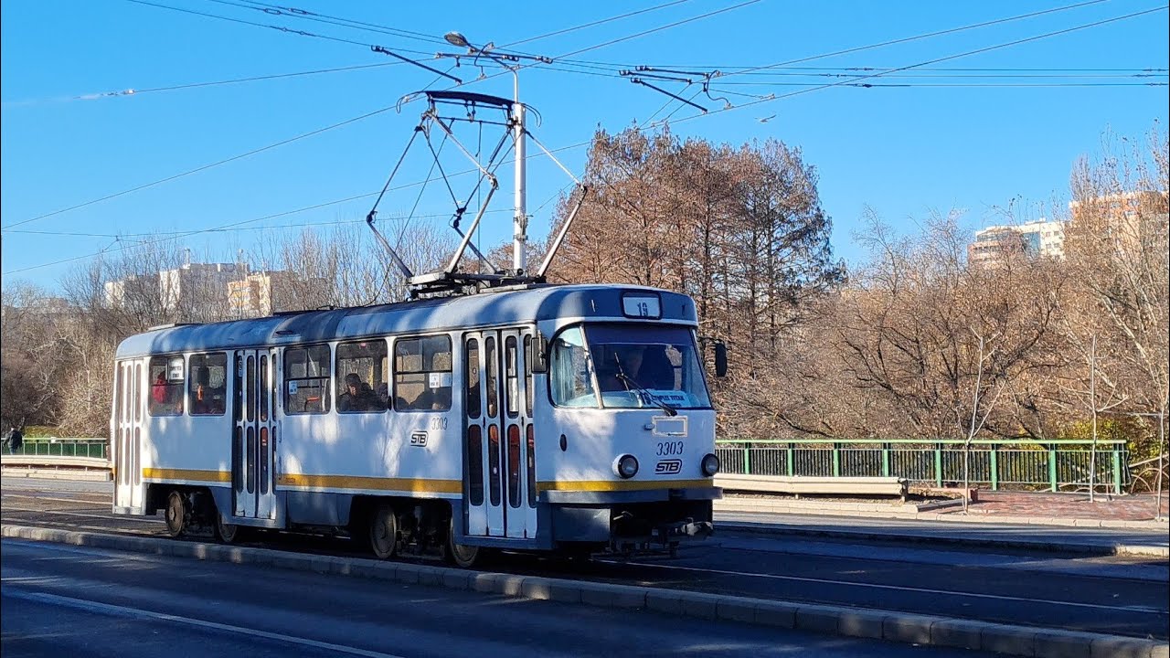Decembrie 2022 | Călătorie cu Tatra T4R #3303 pe linia 19