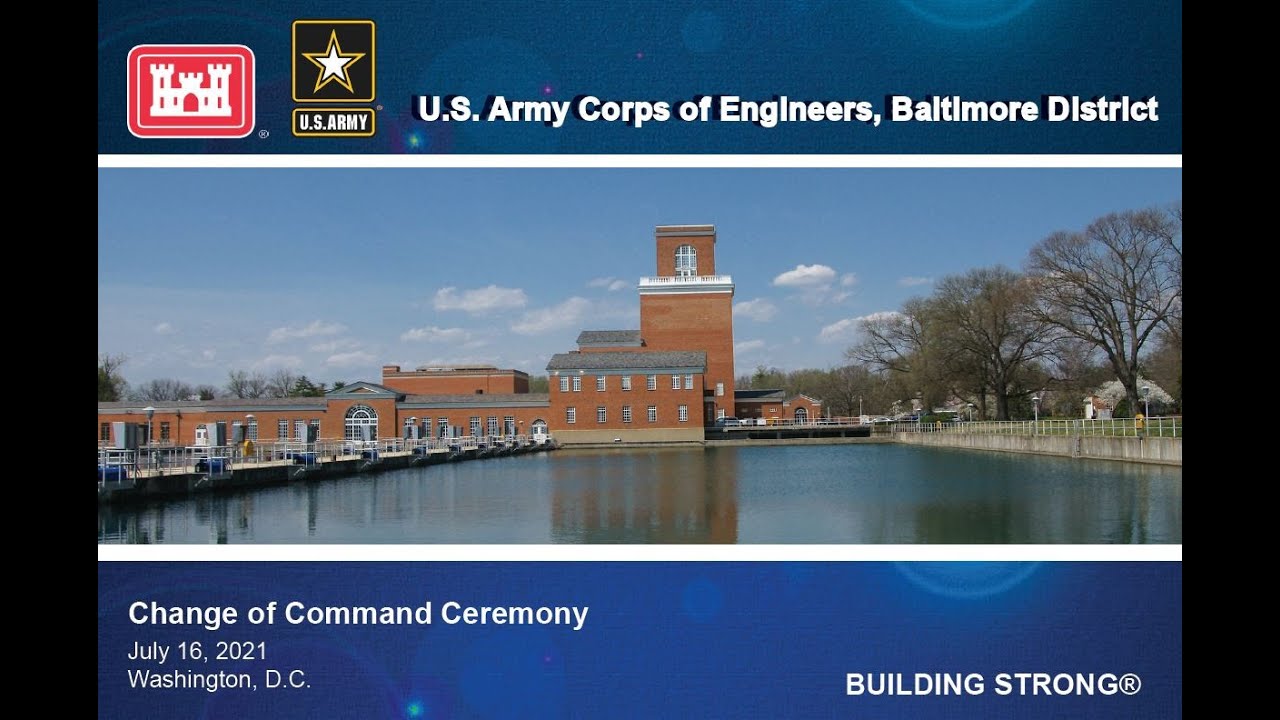 Baltimore District Change of Command Ceremony - 16 JULY 2021