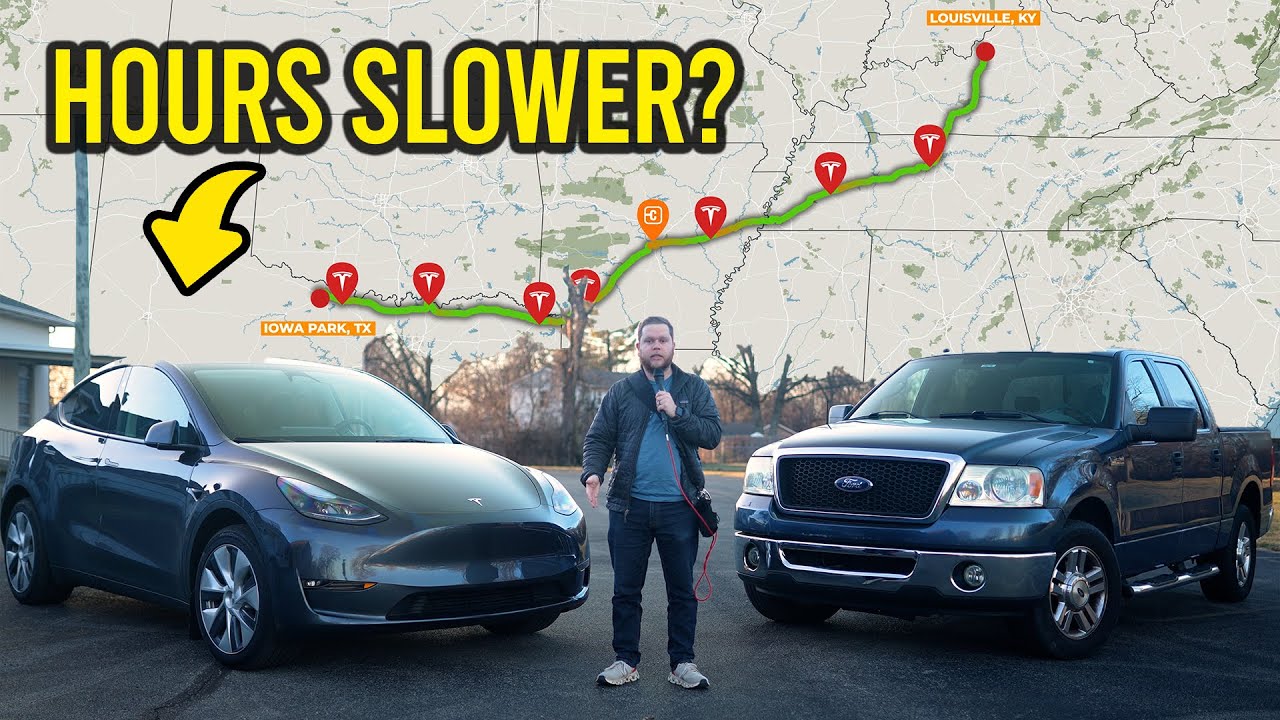 Model Y vs Gas | 1000 Miles, One Day.... and the power went out