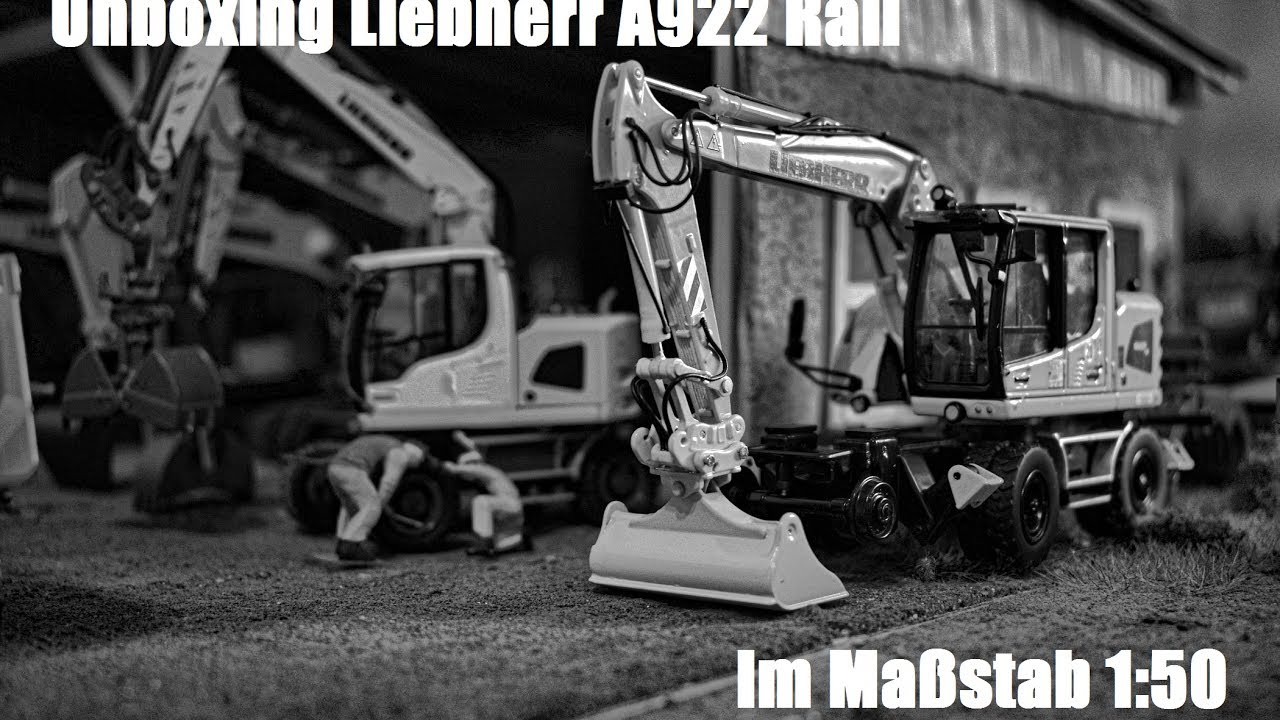 Modellunboxing Liebherr A922 Rail