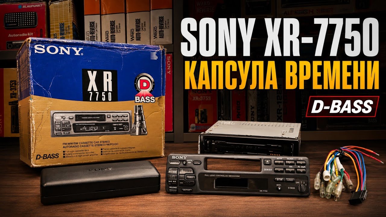 Распаковка НОВАЯ SONY XR-7750 &mdash; капсула времени с D-BASS из 90-х у вас была такая ? 