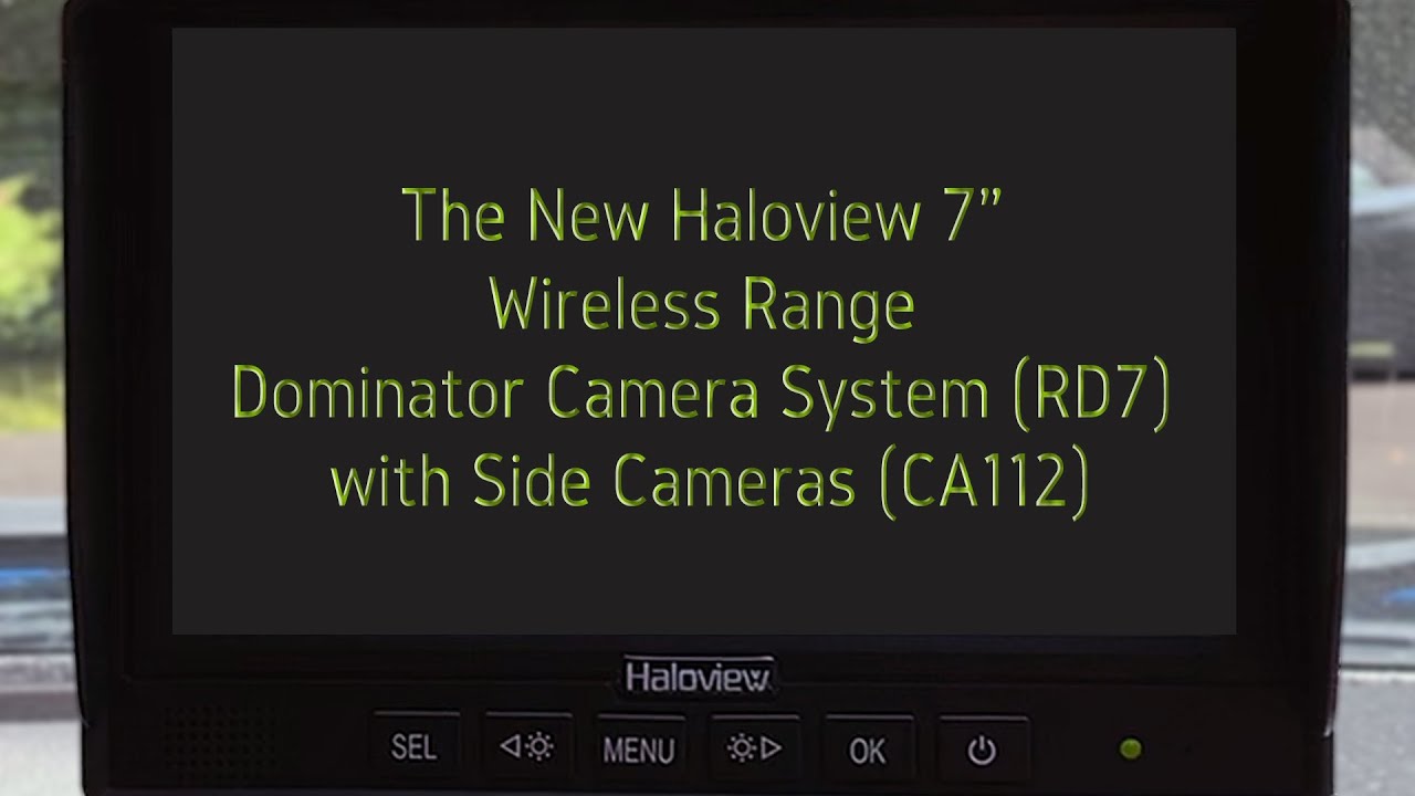 The New Haloview 7" Wireless Range Dominator Camera System (RD7) with Side Cameras (CA112)