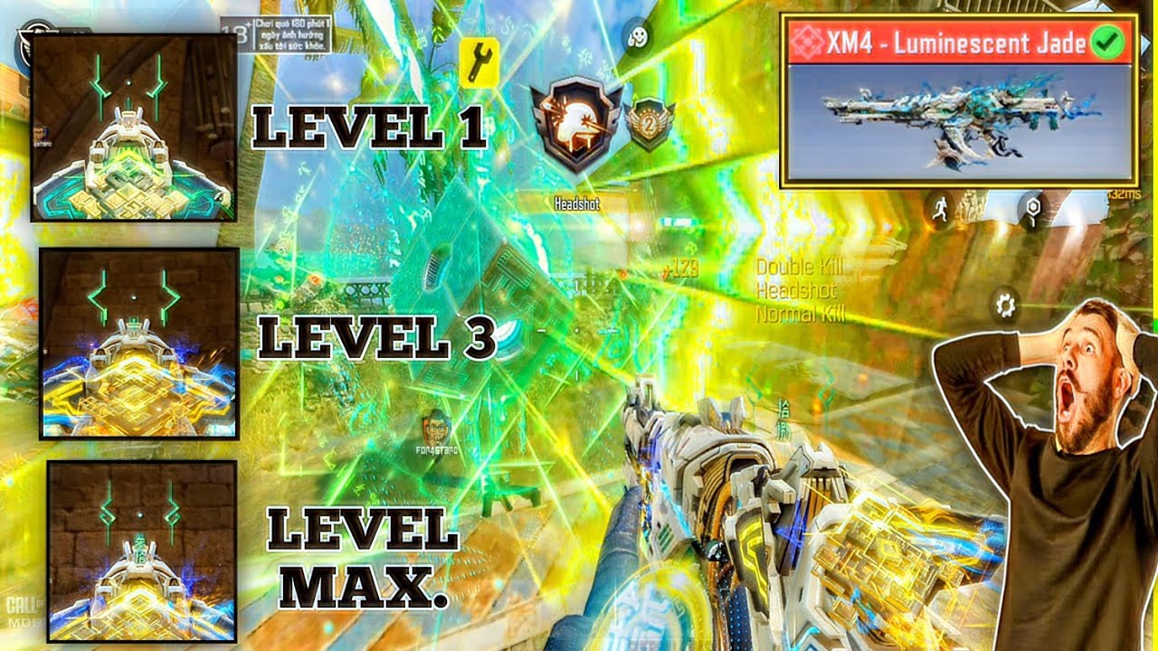 XM4 Luminescent Jade MÍTICA! IRON SIGHT | KILL EFFECT LEVEL 1, LEVEL 3 & LEVEL MAX. CODM | CODM LEAK