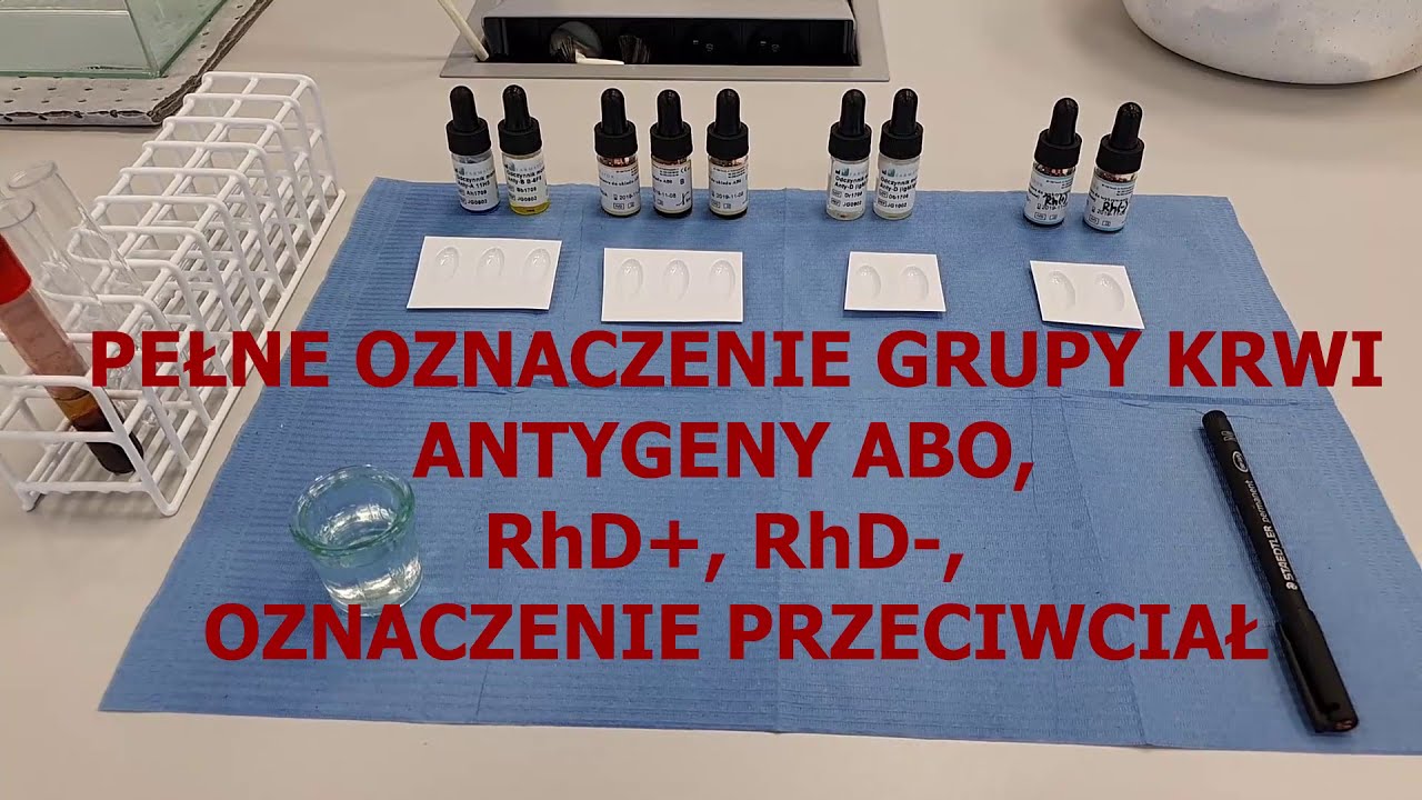 Oznaczanie grup krwi AB0 i antygenu D (Rh). Próba krzyżowa.