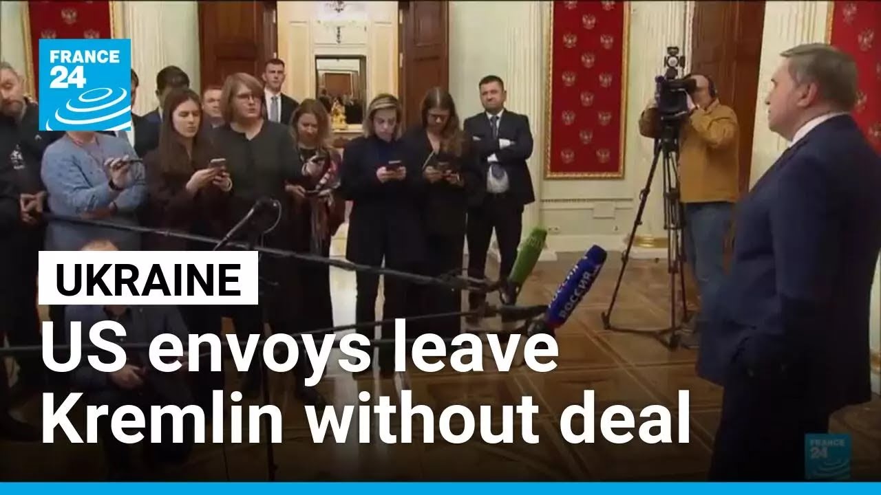 US envoys Kushner and Witkoff leave Kremlin without Ukraine deal &bull; FRANCE 24 English
