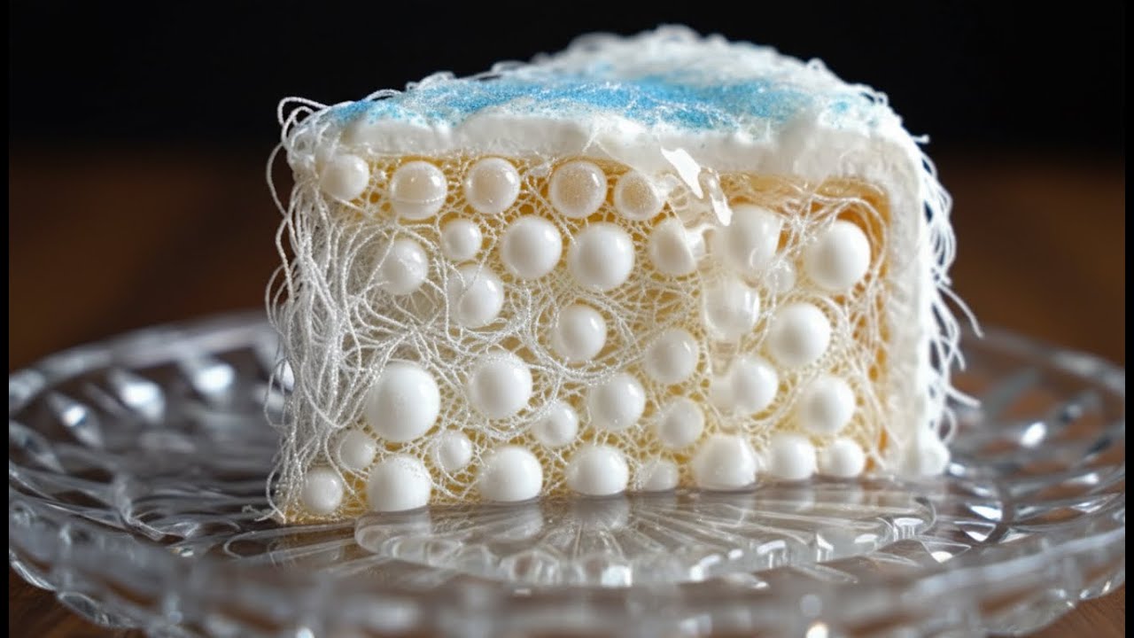 CRYSTAL KITCHEN: Fluffy Yogurt Cake ASMR ☁️ | Quick, Easy & Viral No-Bake Sponge!