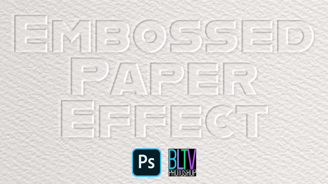 Photoshop: The Embossed Paper Effect